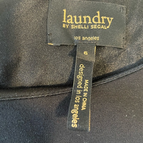 Laundry by Shelli Segal Los Angeles Black Medallion Dress Size 6 - Picture 2 of 6